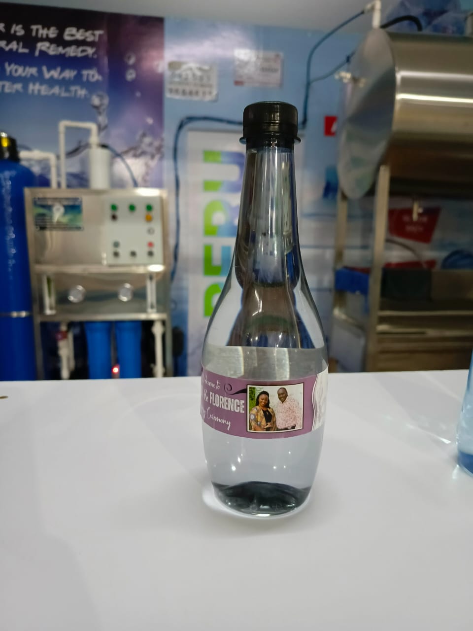 Branded bottled water sample 16