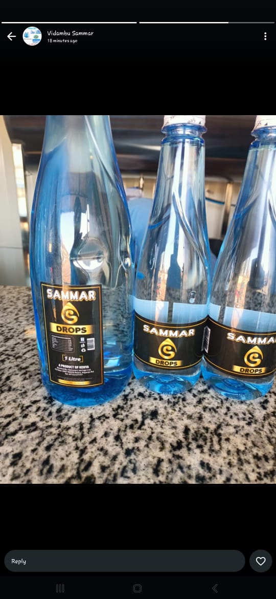 Branded bottled water sample 5