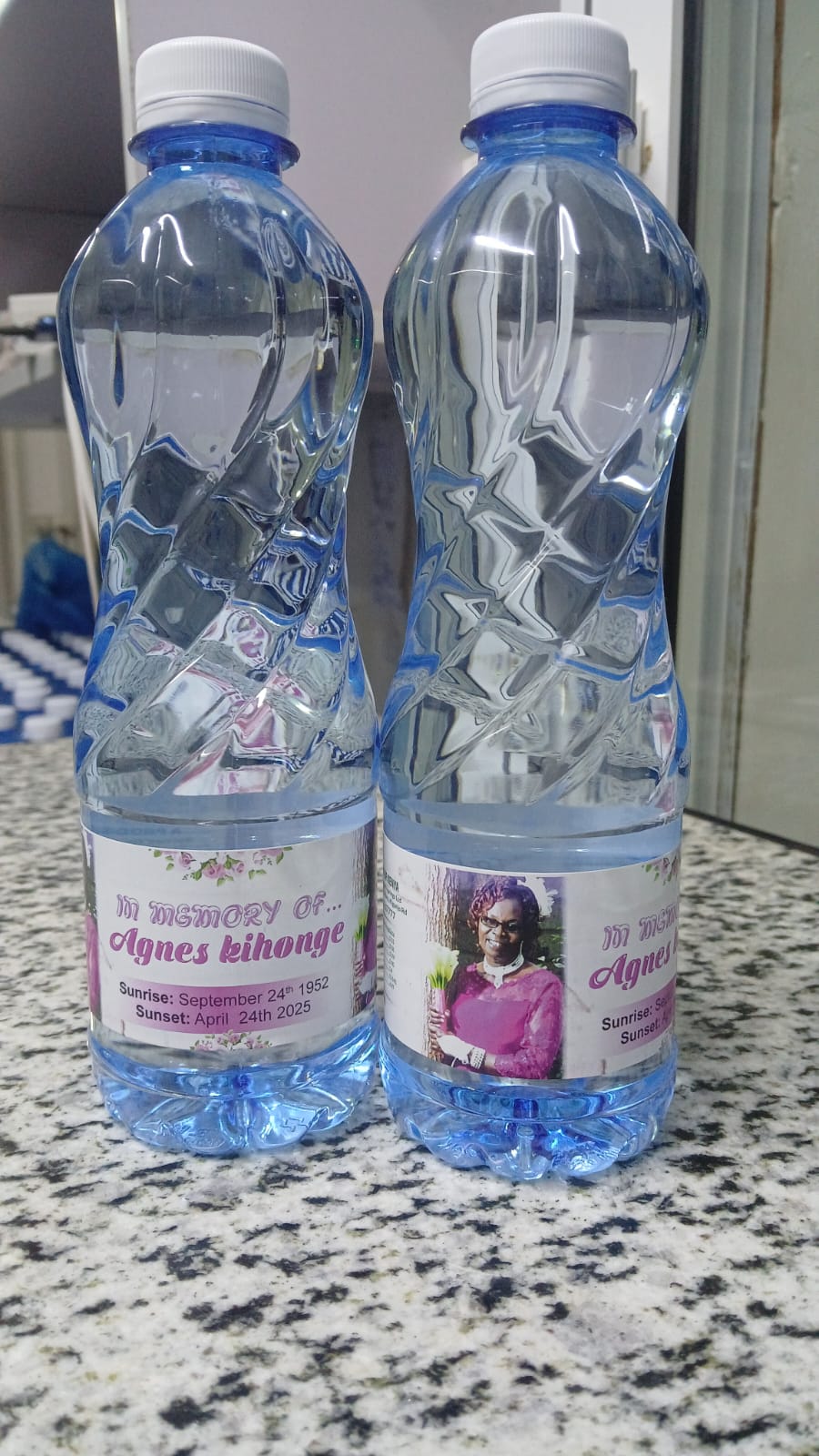 Branded bottled water sample 8